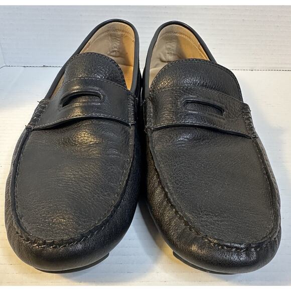 Coach Signature Leather Men's Neal Pebbled Driver Shoes Size 11.5 0906 Black D13 - Picture 4 of 11